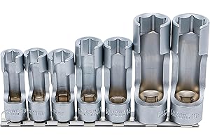 BGS 1105 | Jeu de douilles speciales, fendues | 10 mm (3/8") | 10-19 mm | 7 pièces