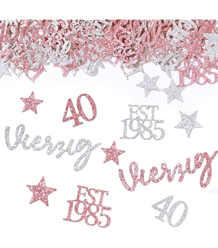 40. Geburtstag Dekoration Set - 32-teiliges Party-Paket Mit Banner, Krone & Ballons