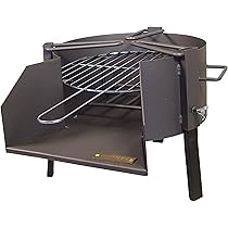 Barbecue IMEX EL ZORRO Con Cassetto E Griglia Zincata - 46x41x35 Cm, A Carbone O Legna, Nero - Foto 8