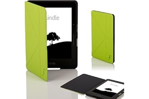 Forefront Cases Etui do Kindle Voyage - Składane Kindle Voyage Etui z Podstawką, Konstrukcja Origami - Zielony - Smukłe i Lekkie, Automatycznie Budzi/Spać, Ochronne Amazon Kindle Voyage Etui, Okładka