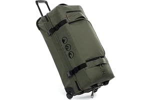 SONS OF ALOHA Sac de Voyage à roulettes Split Roller Kane XXL Valise Bagage Robuste avec 2 Roues 80 cm Duffle Sac de Sport Chariot et Sac à roulettes 140L