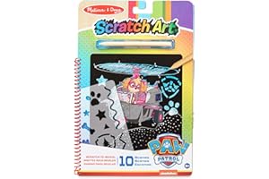 Melissa & Doug PAW Patrol Skye | Zdrapki | Rękodzieło | Prezent świąteczny | Sztuka do zdrapywania | Sztuka i rzemiosło | 4+ | Prezent dla chłopca lub dziewczyny