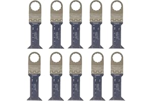 10 x SabreCut SC44L_10 Lames en bois fin 44 mm x 68 mm compatibles avec Fein SuperCut et Festool Vecturo (non StarLock) Outil multifonction oscillant Accessoires multi-outils
