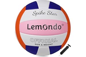 ‎LEMONDO Lemondo Volleyball PU Weich Beachvolleyball Soft Wasserfest Indoor Outdoor Wasserball Ball für Spiel Training Strand Bälle