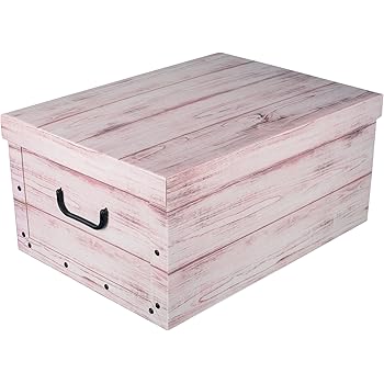 Aufbewahrungsbox Box Ordnungsbox Pappe Karton Deko-box mit Deckel und