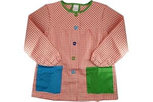 rparty Bata Escolar Infantil Babi Escolar Niño o Niña para Guarderia y Colegio Cuadrado con Botoens