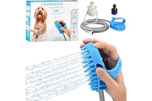 CEASELESLY 4 in 1 Badewerkzeug für Hunde, Duschkopf, Wasch- und Duschaufsatz, Massieren und Pflegen von Haustieren im Innen- und Außenbereich, für Pferde, Nutztiere und Große Hunde