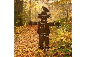 Tuzsocr Decorazione da giardino in ruggine, 69 cm, decorazione da giardino, in metallo arrugginito, decorazione vintage, decorazione da giardino, resistente alle intemperie, decorazione autunnale, per