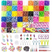 Kit Bracelet Elastique Kit Bracelets Élastiques 2500 Pièces - Loom Bands Avec Perles Et Accessoires - Créativité Enfants Atelier Créatif Enfants
