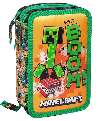 Agenda Scolaire Minecraft 12 Mois Creeper Jolly – Journalier 320 Pages Couleur, Idéal Primaire & Collège