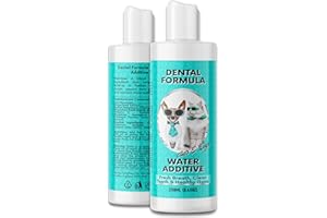NutriPaw Dental Formula Water Additive For Dogs & Cats - Clean Teeth, Healthy Gums & Fresh Breath - Manage Plaque & Tartar Build-Up - Fuss-Free - No Brushing Needed - Cat/Dog Mouthwash & Oral Health