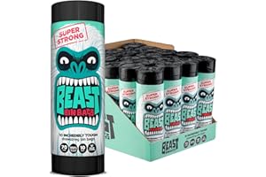BEAST BIN BAGS, Mega Pack, 20 Rolls of 10 x 70 Litre Bags (Total 200 Bags) - Made From 100% Recycled LLDPE - Incredibly Strong Drawstring Black Bin Bags