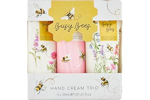 Heathcote & Ivory Hand Cream 3x 30 ml, Vegan Honey, 3 Fragrances, Travel Size and Cruelty Friendly, Ideal For Toiletry and Wash Bag, Beauty Gifts For Her, Busy Bees Collection