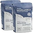 Michelangelo Moulding Alginate Slow Setting. Chromatic Alginate for High Precision Impressions, suitable for Hands or Body casts. (2 lb. (Pack of 2))