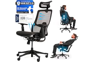 ‎VALKENSTOL VALKENSTOL M5 Ergonomischer Bürostuhl - Höhenverstellbare Rückenlehne, Mesh-Sitz - Bürostuhl Ergonomisch Schreibtischstuhl Office Chair Bürostühle