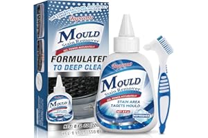 INPUMO Mould Remover Gel, 8 Fl Oz Household Mould and Mildew Remover, Household Washing Machine Cleaner for Toilet Washing Machine Seal Bathroom Kitchen Sink Tile Grout Stains