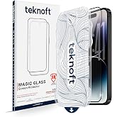 Teknoft iPhone 14 Pro ile Uyumlu Otomatik Hizalama Aparatlı Takılırken Toz Toplama &Ouml;zellikli Ekstra G&uuml;&ccedil;lendirilmiş Lazer Kesi