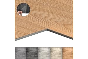 LZQ Pavimento in PVC autoadesivo effetto legno, 72 piastrelle vinile, 10,04 m², rovere, resistente all'usura, impermeabile, per soggiorno, cucina