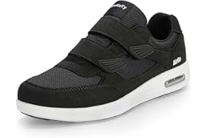 KWUKOTY Women's Adjustable Fit Diabetic Shoes Orthopedic Walking Sneakers | Plantar Fasciitis/Swollen Feet/Bunions | Wide Size 3.5-8.5