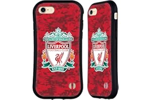 Head Case Designs Officially Licensed Liverpool Football Club Home Red Crest Digital Camouflage Hybrid Case Compatible With Apple iPhone 7/8 / SE 2020 & 2022