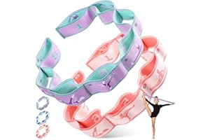 Sonwyoung Stretch Strap for Kids Elastic Dance Stretch Band with 8 Loops Exercise Training Resistance Bands for Children Dance Stuff Ballet Pilates Yoga Gymnastics Equipment