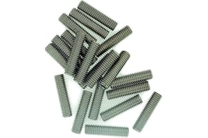 SINGULARITY SUPPLIES M6 (6mm x 40mm) Hex Socket Grub Screw (Flat Point) - Stainless Steel (A2) (Pack of 10)