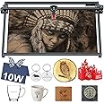 ZBAITU M81 10W Laser Cutter and Engraver Machine, 80W Laser Engraving Cutting Machine with Large Working Area, High Accuracy FAC Compressed Spot Lazer Engraver Cutter for Wood Metal Glass Leather DIY