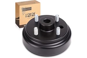 10L0L 21807-G1 - Tambor de Freno Estriado Fino con Agujero Grande para Carrito de Golf EZGO de 4 ciclos de Gas (Modelos a Partir de 1991)