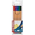 Fineliner Pen - Stabilo Point 88 -Wallet Of 6 (Assorted Colours)