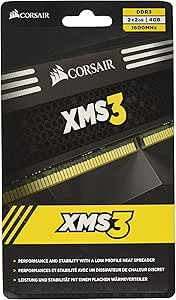 Corsair CMX4GX3M2A1600C9 XMS3 4GB (2x2GB) DDR3 1600 Mhz CL9 Performance Desktop Memory Kit