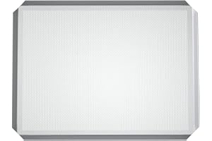 LEHRMANN GMBH LEHRMANN Bandeja perforado 44,5 x 37,5 cm placa de baguette pizza para horno Compatible con/reemplazo para Siemens Bosch Neff