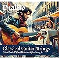 Diablo CLASSICAL Spanish Guitar String Set - Full Pack of 6 Replacement Strings - Normal Tension Pro Nylon Artisan Strings Suitable For 4/4 and 3/4
