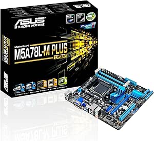 ASUS M5A78L-M Plus/USB3 DDR3 HDMI DVI USB 3.0 760G AM3+ based Motherboard,Black