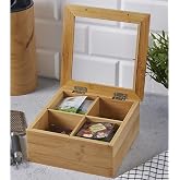 Promosyonca Orjinal Bambu Organizer, &Ccedil;ay Kutusu, Takı Kutusu, Mıknatıslı Kapak, Premium Kalite (4)