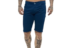 BRAND KRUZE Mens Slim Fit Stretch Casual Cotton Chino Shorts Summer Smart Work Half Pants