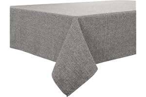 BALCONY & FALCON Mantel Rectangular con Aspecto Lino Mantel Impermeable Mantel Antimanchas para Interior Exterior Jardín Restaurante y Decoración