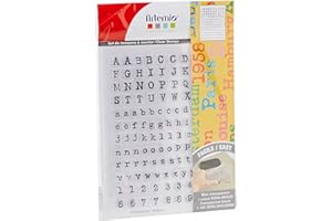 Artemio Tampon Clear Alphabet Typewriter, White