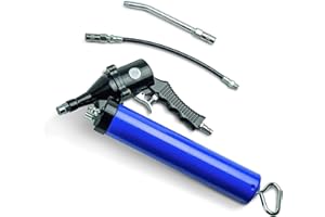 Fiac - Pistola engrasadora 5071, pistola con tubos de lubricación rígidos y flexibles incluidos, capacidad del cilindro de 400 ml, color azul y negro