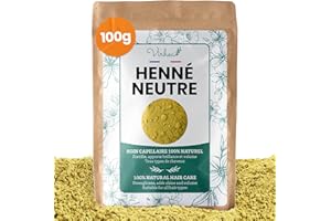 VIRHEA Henné Neutre 100 g (Incolore), Cheveux Brillants et Forts, Anti-Poux et Antipelliculaire, Soin 100% Naturel