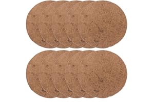 POPETPOP Chicken Nest Pads 10Pcs Bird Nesting Pads Natural Fiber Parrots Breeding Nests Bird Eggs Mat Provides Warm Hut Material Comfortable Bedding for Birds Pigeons Chicken 21cm Bird Nesting Mat