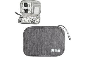 BBTCXJS Sac organisateur de câble de voyage, organisateur de voyage essentiel, organisateur de voyage électronique, sac de rangement d'accessoires électroniques, sac de voyage pour chargeur de câble, clé USB,
