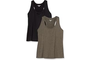 Amazon Essentials Women's Tech Stretch Racerback Sleeveless Top - Discontinued Colours, Multipacks