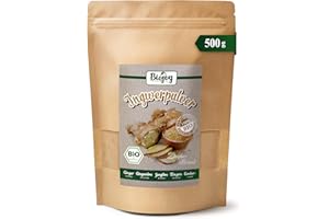 ‎BIOJOY Biojoy BIO-Ingwerpulver (500 g), Ingwer-Wurzel gemahlen, Ingwer-Tee (Zingiber officinale)
