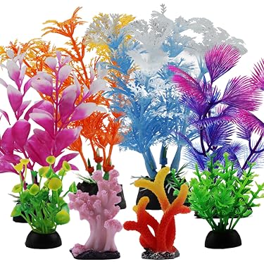 Künstliche Aquarienpflanze Rosa Künstliche Aquariumpflanze – Colorful Simulation Wasserpflanze, Plastikpflanze Für Aquarien, Dekoration Für Süß- & Meerwasser, Pflegeleicht & Langlebig (Rosa)