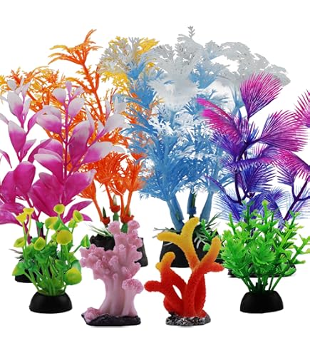 8 Mini Figurines Sirène En Plastique – Ornements Pour Aquarium, Déco Fête Ou Bac à Sable – Couleurs Vives