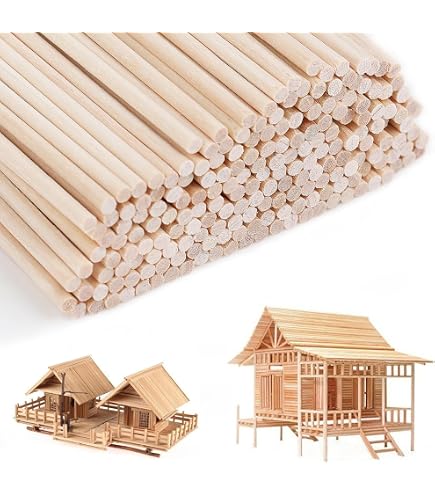 Bâtons Barbe à Papa - 250 Pièces - Bois Naturel 30cm X 3mm - Pour DIY & Cuisine