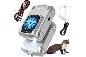 CULiZE Ultradźwiękowy odstraszacz kun 3 w 1 z efektem zapobiegającym przyzwyczajeniu się do ok. 100 m². Ochrona przed kunami z czujnikiem podczerwieni i potrójną ochroną. Ochrona przed kunami do