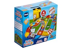 VTech - Tut Tut Bolides, Super Pack Multipistes Twist, pour Circuit Voitures, Extensions des Univers de Jeu, 3 Zones Magiques, Cadeau Enfant de 1 An à 5 Ans - Contenu en Français