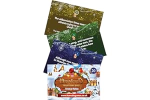 HANNAH'S GAMES Christmas Traditions Game Pocket Quiz Trivia - 20 True or False Christmas Games Question Cards- Family Table Or Xmas Eve Box Or Cracker Fillers Or Advent Calendar Card Fun For Adults/Family/Kids