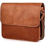 Berliner Bags Umhängetasche Ghent aus Leder Messenger Bag Laptoptasche für 15 – 15.4 Zoll Ledertasche Herren Damen Braun